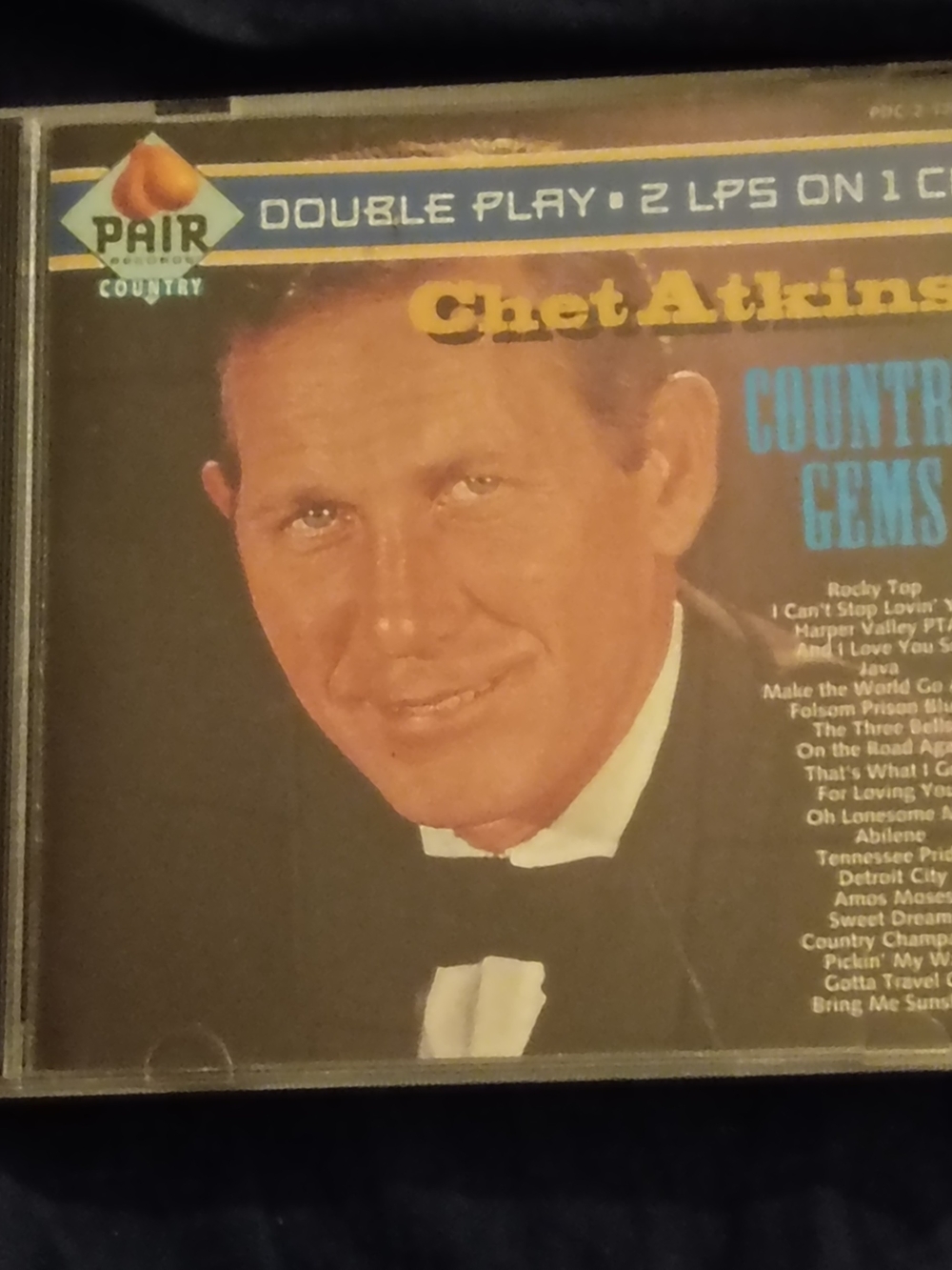 Chet Atkins Country Gems CD - Brown & Blue Artwork